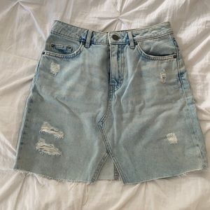 Jean High waisted skirt